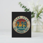 Vintag Leap Year 29. Februar Alle Originalteile Postkarte (Stehend Vorderseite)