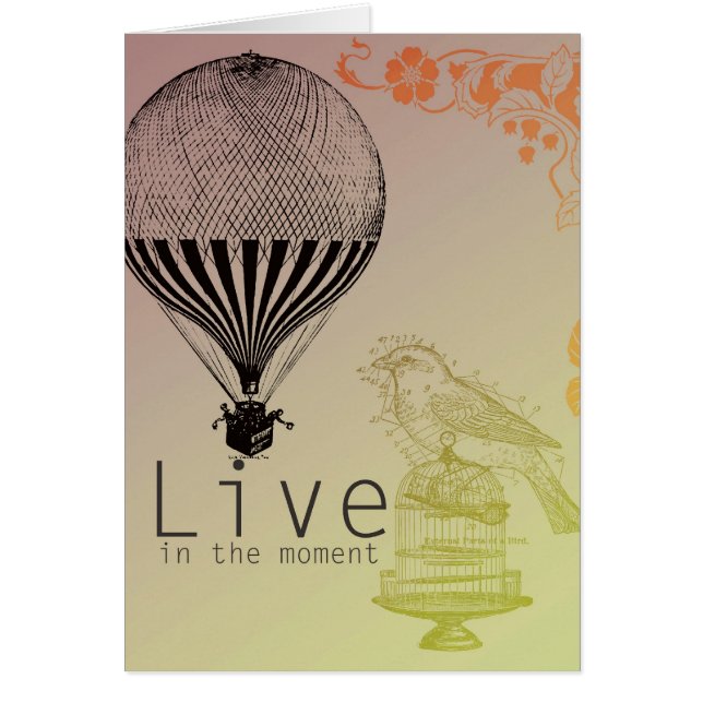 Vintag leben Sie im Moment (Vorne)