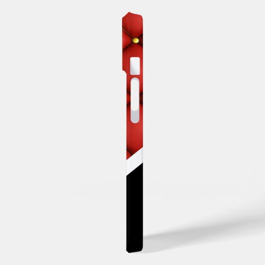 Vintag Ledermonogramm Case-Mate iPhone Hülle (Rückseite / Links)