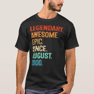 Vintag Legend Phantastisch Epic seit August 2000 2 T-Shirt