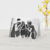 Vintag - Legendäre Zeiten mit Freunden, Karte (Gelbe Blume)