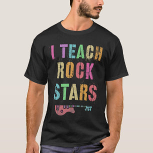 Vintag LEHRE ICH ROCKSTARS Band Lehrerin Rock Star T-Shirt