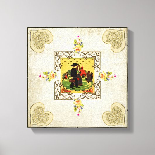 Vintag Leinwanddruck (Vorderseite)