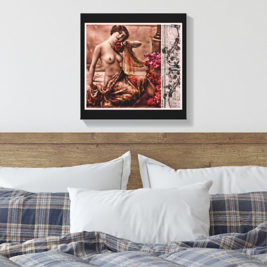 Vintag Leinwanddruck (Insitu (Schlafzimmer))