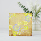 Vintag/Leis/Luau/HibiscusEinladung Hochzeit Einladung (Stehend Vorderseite)