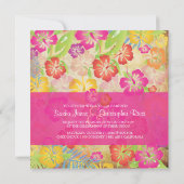 Vintag/Leis/Luau/HibiscusEinladung Hochzeit Einladung (Rückseite)