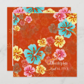 Vintag/Leis/Luau/HibiscusEinladung Hochzeit Einladung (Vorne/Hinten)