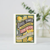 Vintag Lemon Botanisches Obst Postkarte (Stehend Vorderseite)