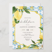 Vintag Lemon Brautparty Einladung (Vorderseite)