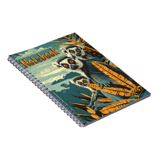 Vintag Lemur Notizblock (Rechte Seite)