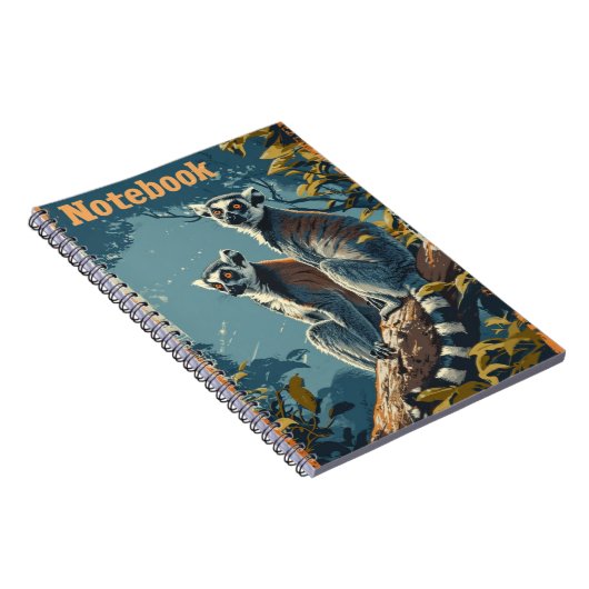 Vintag Lemurs Notizblock (Rechte Seite)