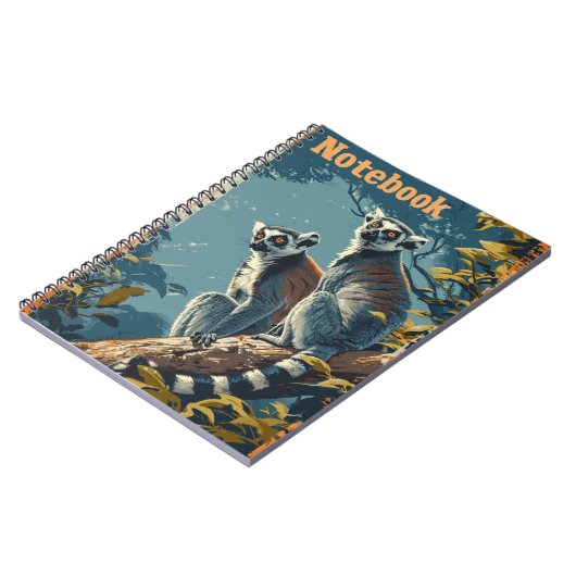 Vintag Lemurs Notizblock (Linke Seite)