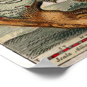 Vintag Leo Belgicus Map Poster (Ecke)