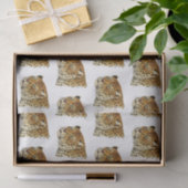 Vintag Leopard Cheetah Gepunktet Cat Head Seidenpapier (Geschenk)