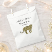 Vintag Leopard Cheetah Gepunktete Katze Zeichnend Geschenktütchen (Ausgeschnitten)