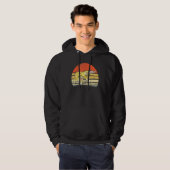 Vintag Leopard Gecko Retro Sunset Lizard Reptile Hoodie (Vorne ganz)