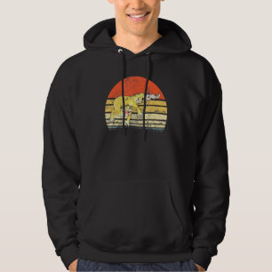 Vintag Leopard Gecko Retro Sunset Lizard Reptile Hoodie