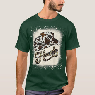 Vintag Leopard Howdy Rodeo Western Country South T-Shirt