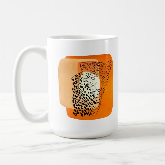 Vintag Leopard Kaffeetasse (Links)