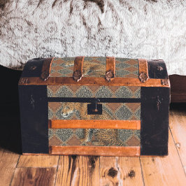 Vintag Leopard Leather Snake Skin Black Decoupage Seidenpapier