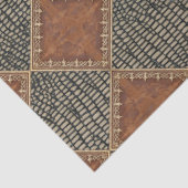 Vintag Leopard Leather Snake Skin Black Decoupage Seidenpapier (Ausschnitt)