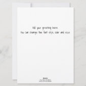 Vintag leuchtend rosa Weihnachtsbaum Feiertagskarte (Rückseite)