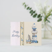 Vintag Leuchtturm Postkarte (Stehend Vorderseite)