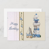Vintag Leuchtturm Postkarte (Vorne/Hinten)