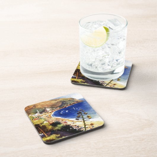 Vintag Levanto Genova Italien Tourismus Getränkeuntersetzer (Rechte Seite)