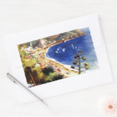 Vintag Levanto Genova Italien Tourismus Rechteckiger Aufkleber (Umschlag)