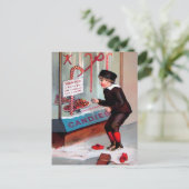 Vintag Lick Me Christmas Postkarte (Stehend Vorderseite)