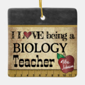 Vintag - Liebe als Biologielehrer Keramikornament (Vorderseite)