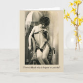 Vintag - Liebe und Fingerie, Karte (Gelbe Blume)