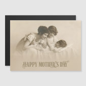 Vintag liebende Mutter und Kinder Magnetkarte (Vorne/Hinten)