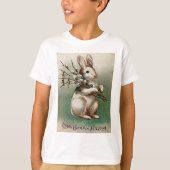 Vintag liebende Ostern Grußkinder T-Shirt (Vorderseite)