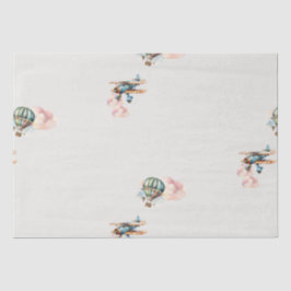 Vintag Ließ die Adventure Begin Baby Boy Dusche Seidenpapier