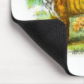 Vintag Liger Illustration Mousepad (Ecke)