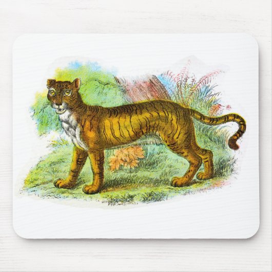 Vintag Liger Illustration Mousepad (Vorne)