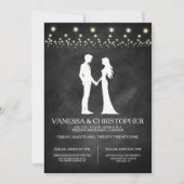 Vintag Lights Probe Dinner Einladung (Vorderseite)