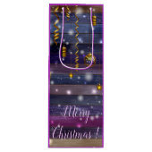 Vintag Lila Geschenktüte Für Weinflaschen (Vorderseite)