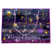 Vintag Lila Große Geschenktüte (Vorderseite)