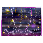 Vintag Lila Große Geschenktüte (Rückseite)