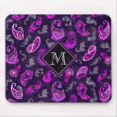 Vintag Lila Paisley Mousepad (Vorne)