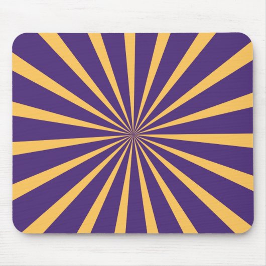 Vintag Lila und gelb gestreift Mousepad (Vorne)