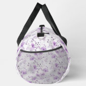 Vintag Lilac Blume Muster Duffle Bag (Rechts)