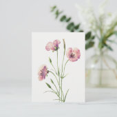 Vintag Lilac Mariposa Blume Postkarte (Stehend Vorderseite)