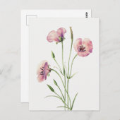 Vintag Lilac Mariposa Blume Postkarte (Vorne/Hinten)