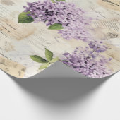 Vintag Lilac Pattern Geschenkpapier (Ecke)