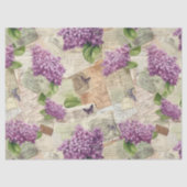 Vintag Lilac Pattern Seidenpapier (Vorderseite)