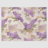 Vintag Lilac Pattern Seidenpapier (Vorderseite)